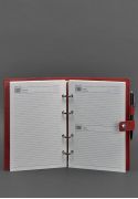 Фото Кожаный блокнот с датированным блоком (Софт-бук) 9.1 красный BlankNote (BN-SB-9-1-red) 